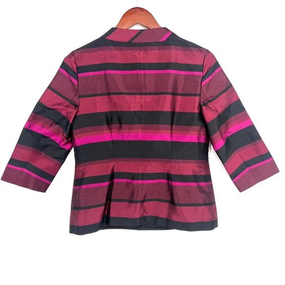 Talbots Womens 100% Silk Size 2 Red Formal Blouse Shirt Top Elegant Artsy Casual - Picture 9 of 9